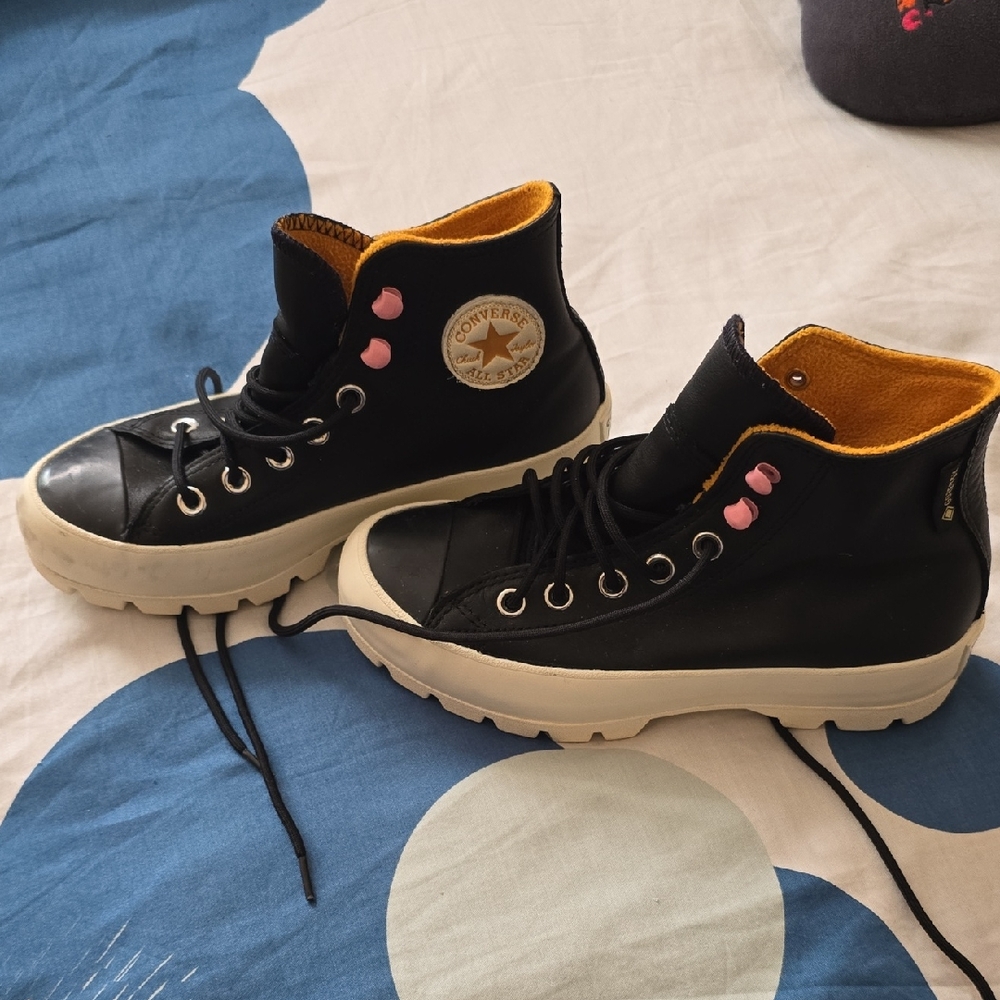 Converse Black and Yellow Winter Boots